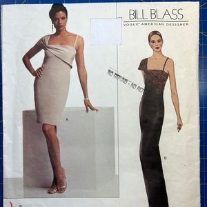 VINTAGE 2002  Bill Blass, Evening Dresses,SEWING PATTERN,  Size 8-10-12